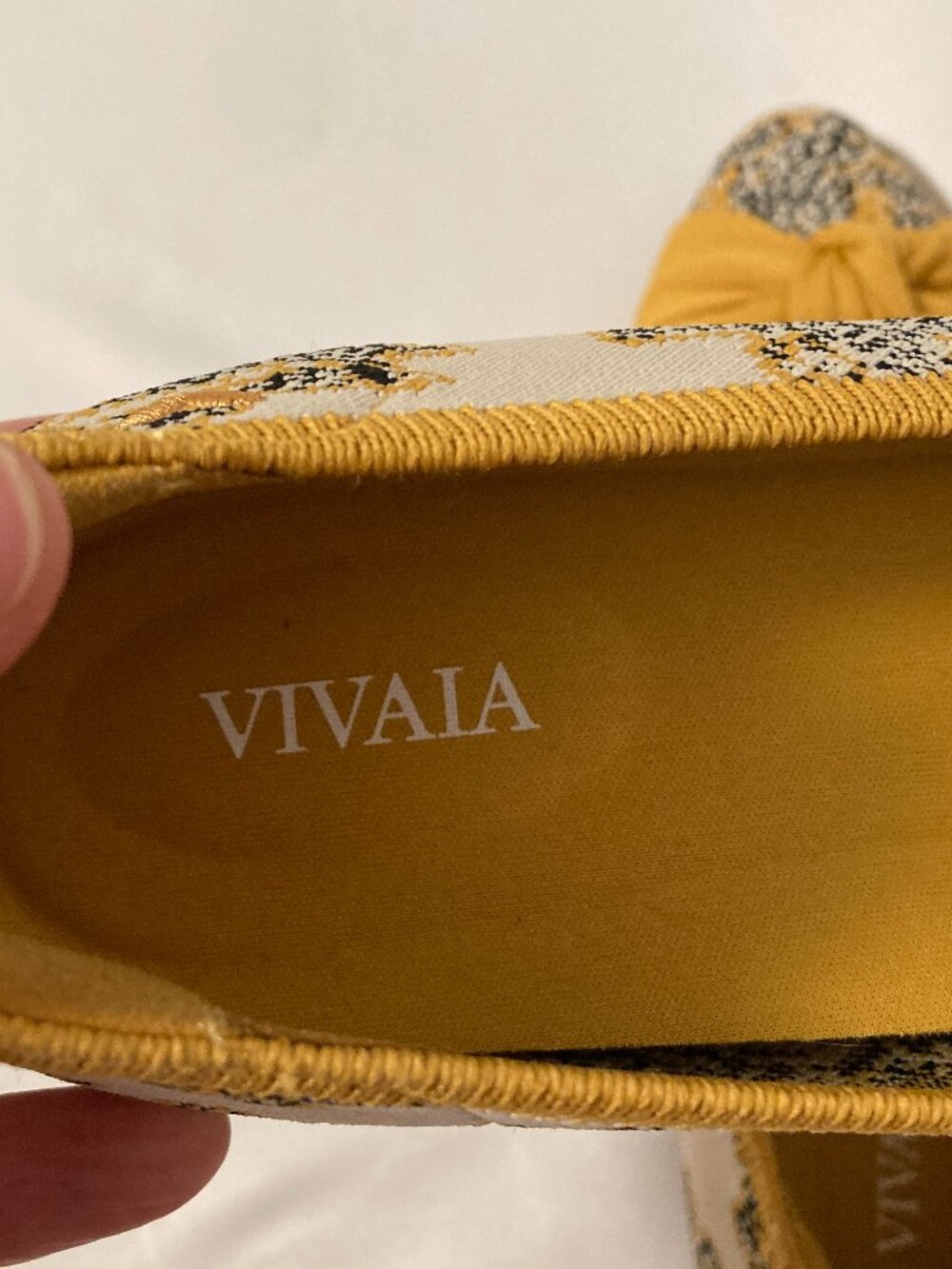 VIVAIA Bibi Almond-Toe Knotted Flats Size EU 38 US 7-7.5 - Picture 8 of 10